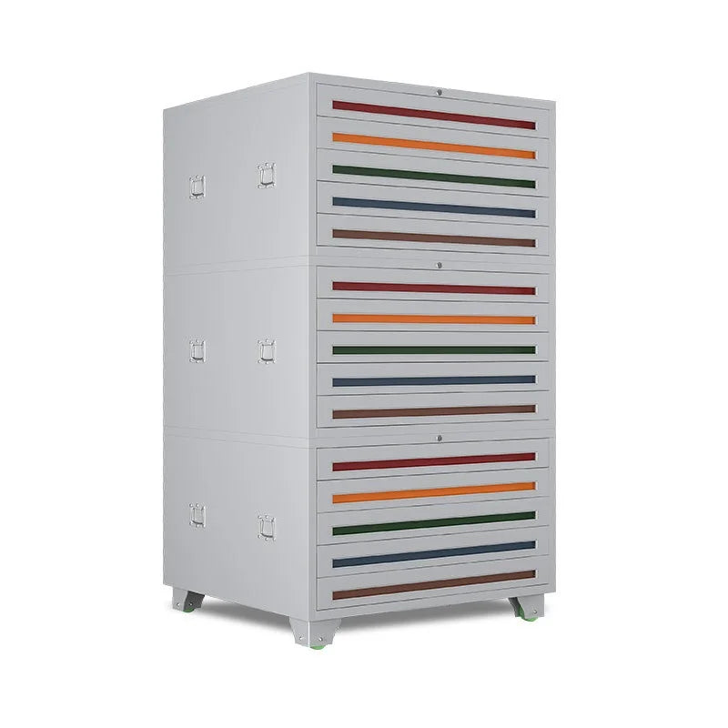 Metall-Aktenschrank für Kunst & Büro, 5 Schubladen pro Fach, 40x42x170 cm