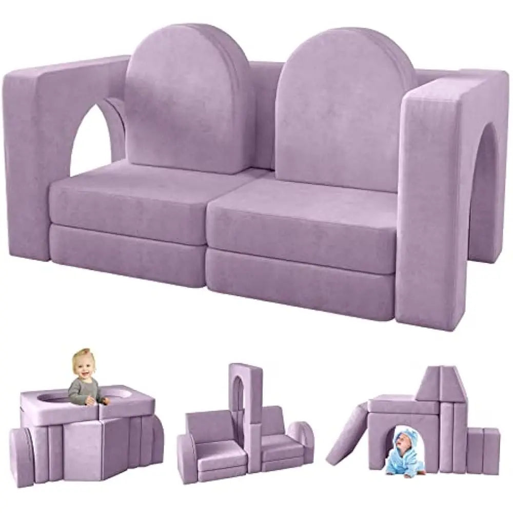Modulares 10-in-1 Kindersofa – Spiel- und Schlafsofa für Jungen & Mädchen