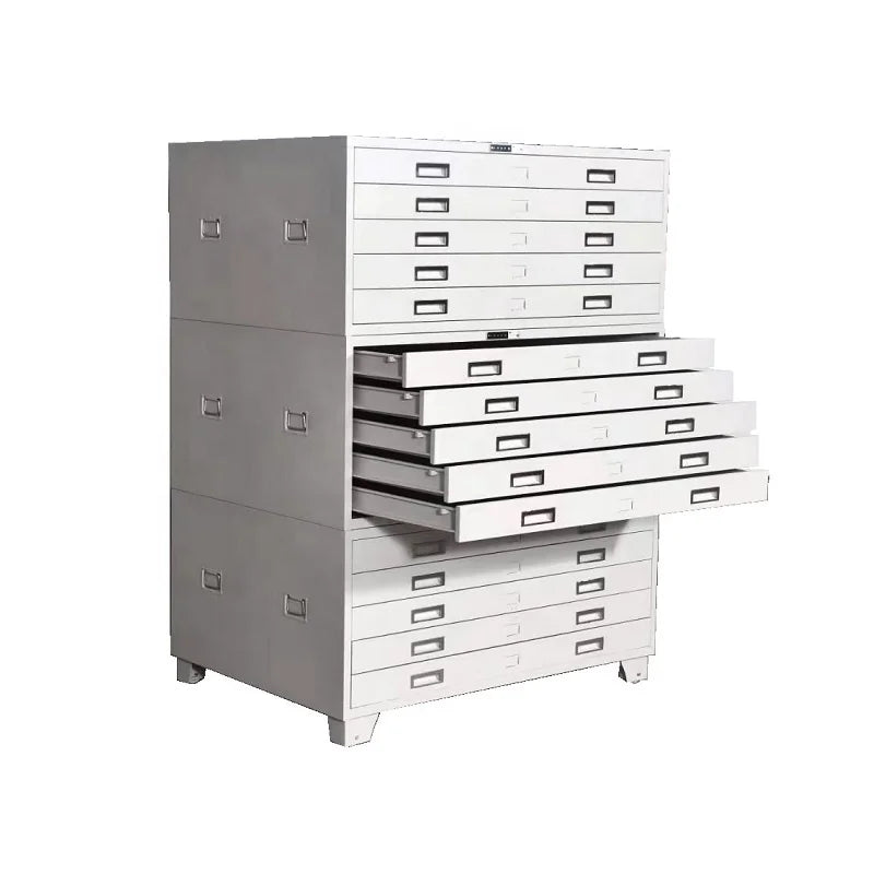 Metall-Aktenschrank für Kunst & Büro, 5 Schubladen pro Fach, 40x42x170 cm