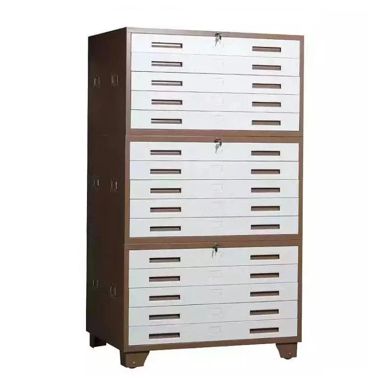 Metall-Aktenschrank für Kunst & Büro, 5 Schubladen pro Fach, 40x42x170 cm